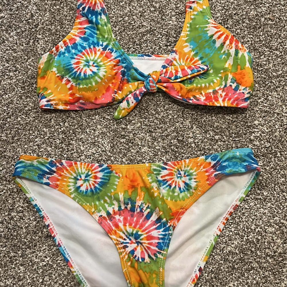 Colorful Tie-Dye Bikini Set